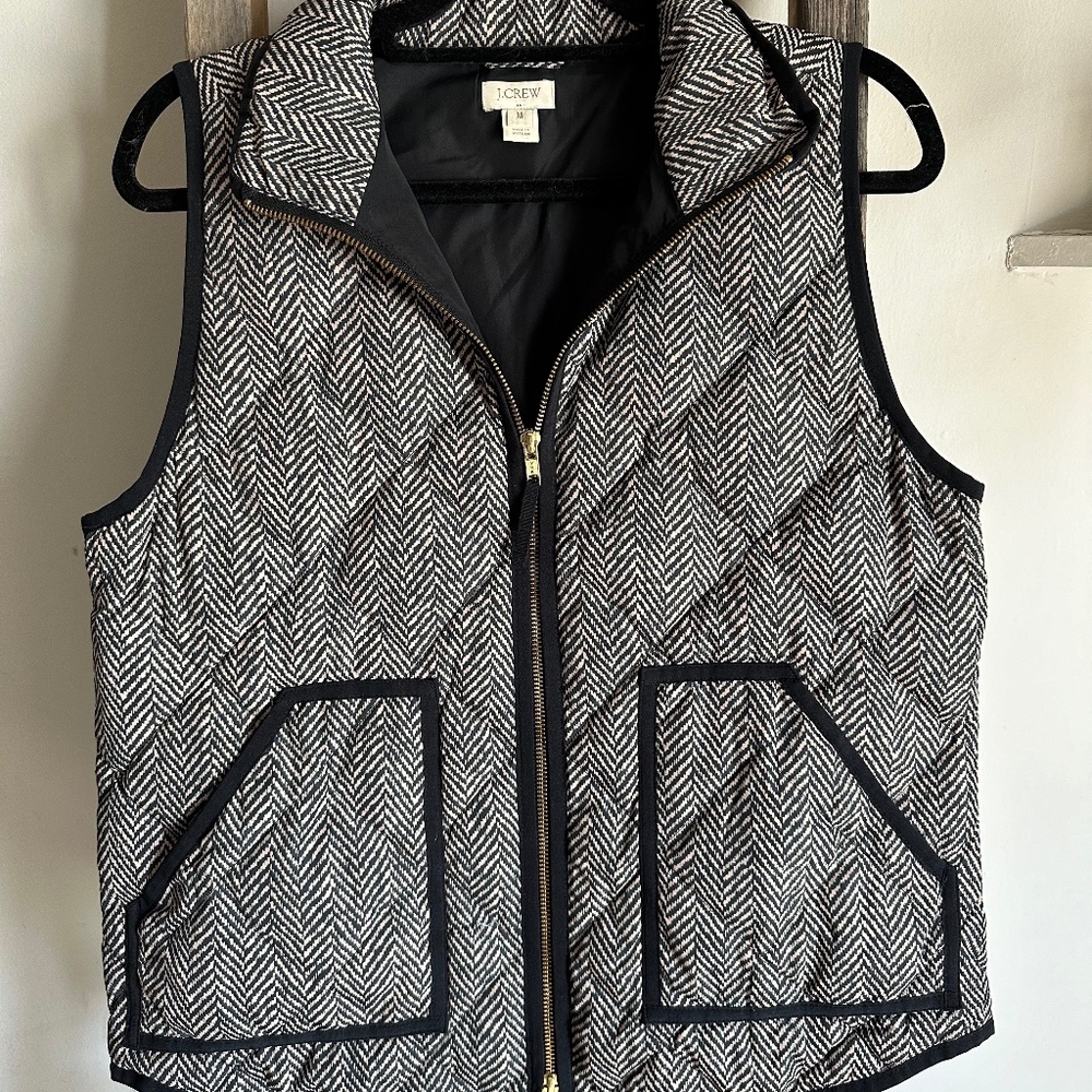 J. Crew Tweed Vest Size Medium